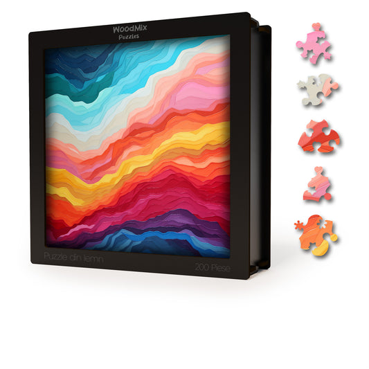 Puzzle Gradient - Electric Fusion - 200 piese - 30 x 30 cm