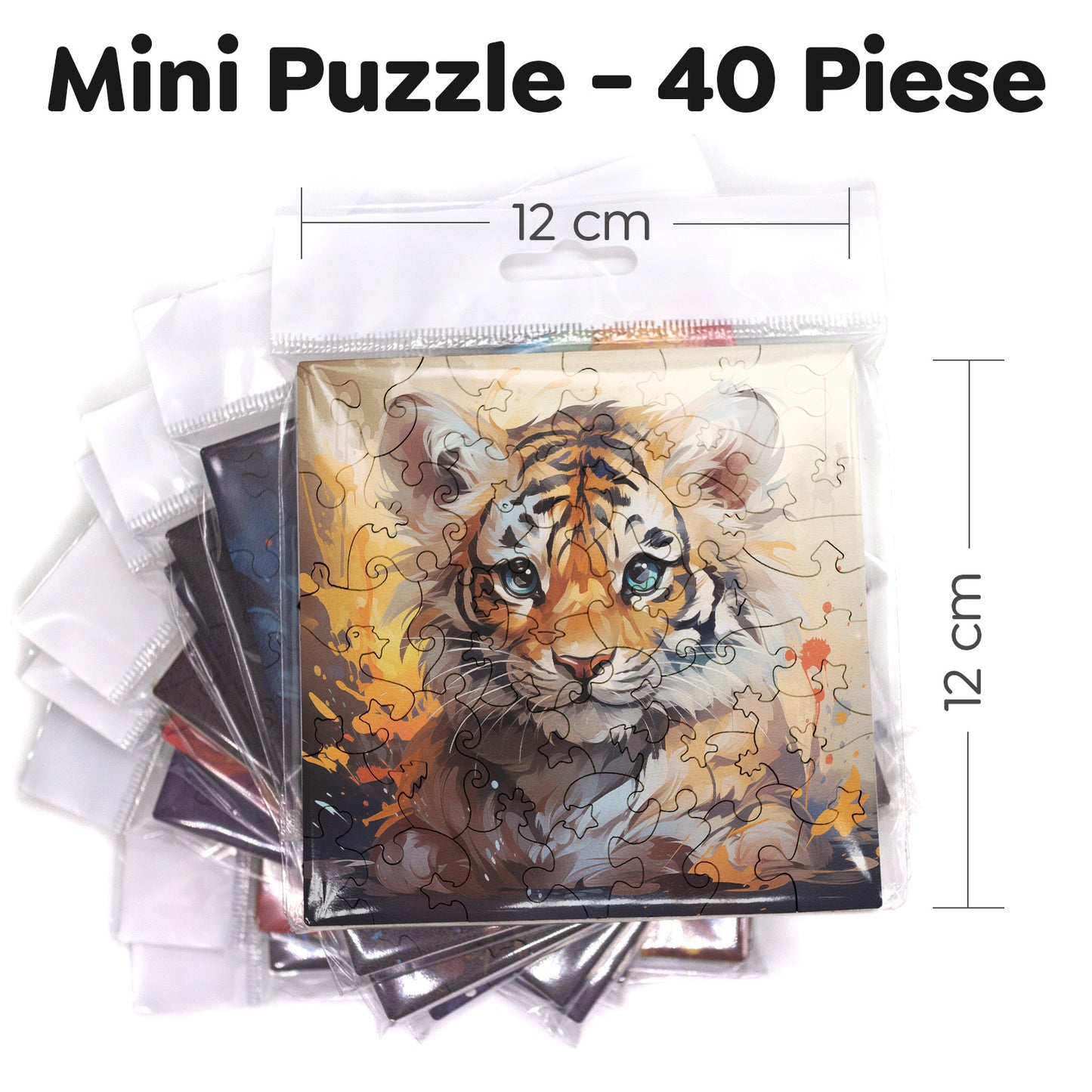 Puzzle cu Animale - Baby Tiger 3