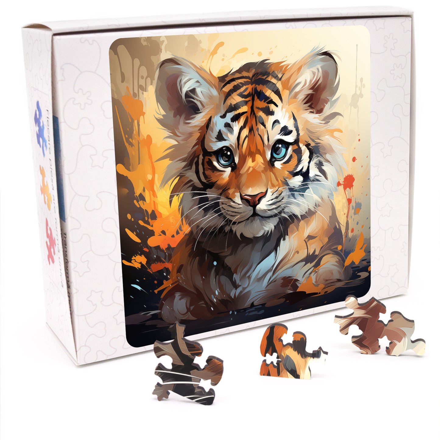 Puzzle cu Animale - Baby Tiger 3