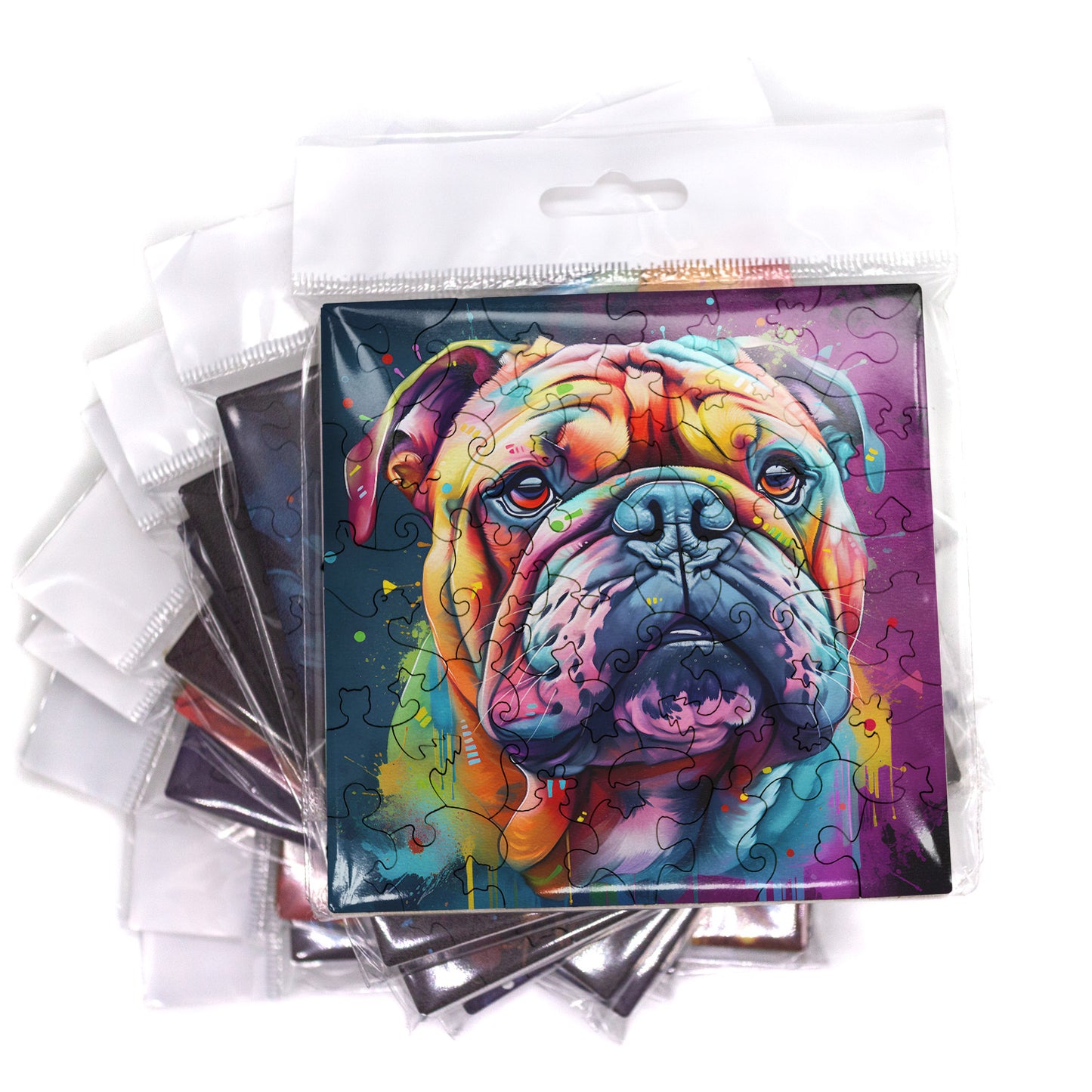 Puzzle cu Caini - Bulldog