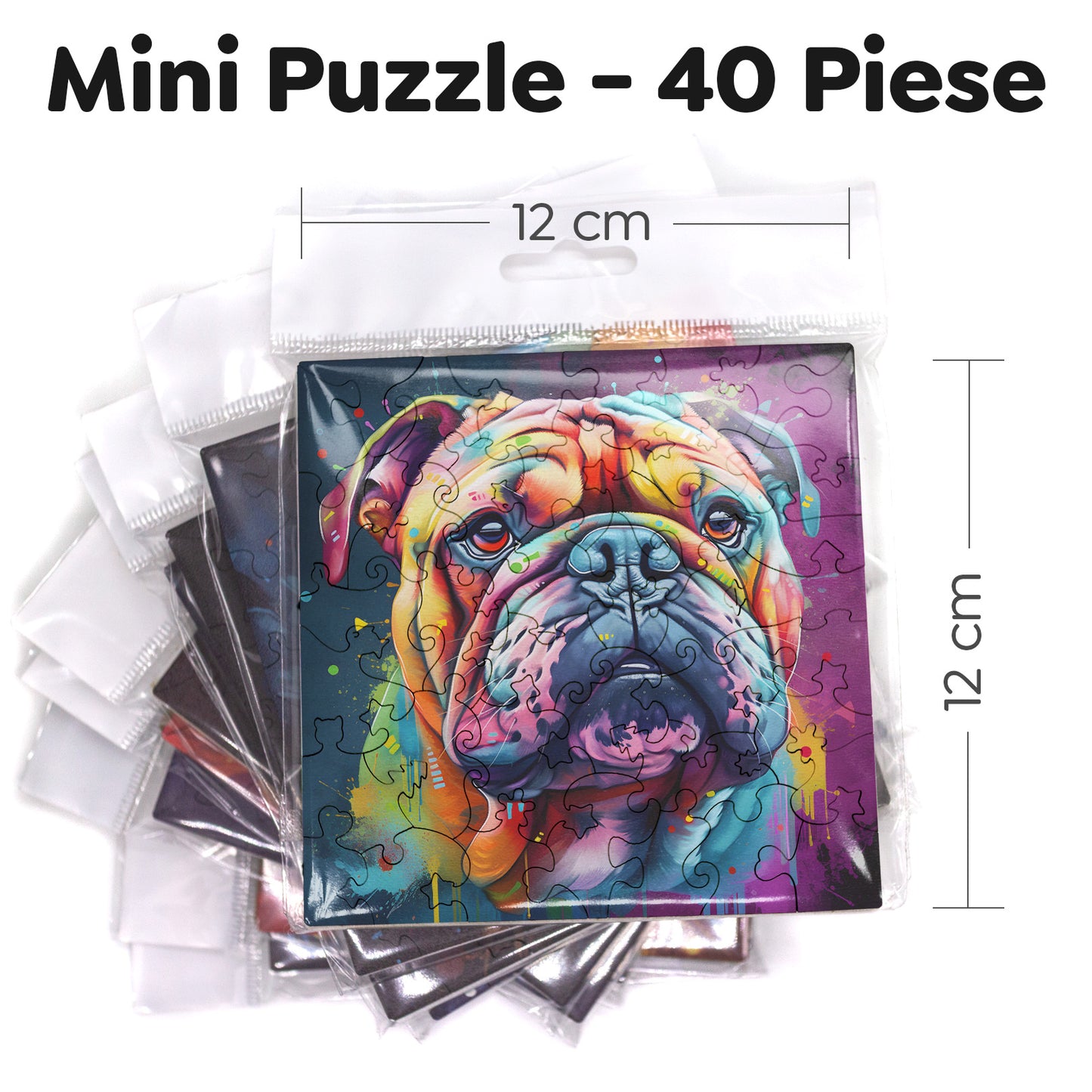 Puzzle cu Caini - Bulldog