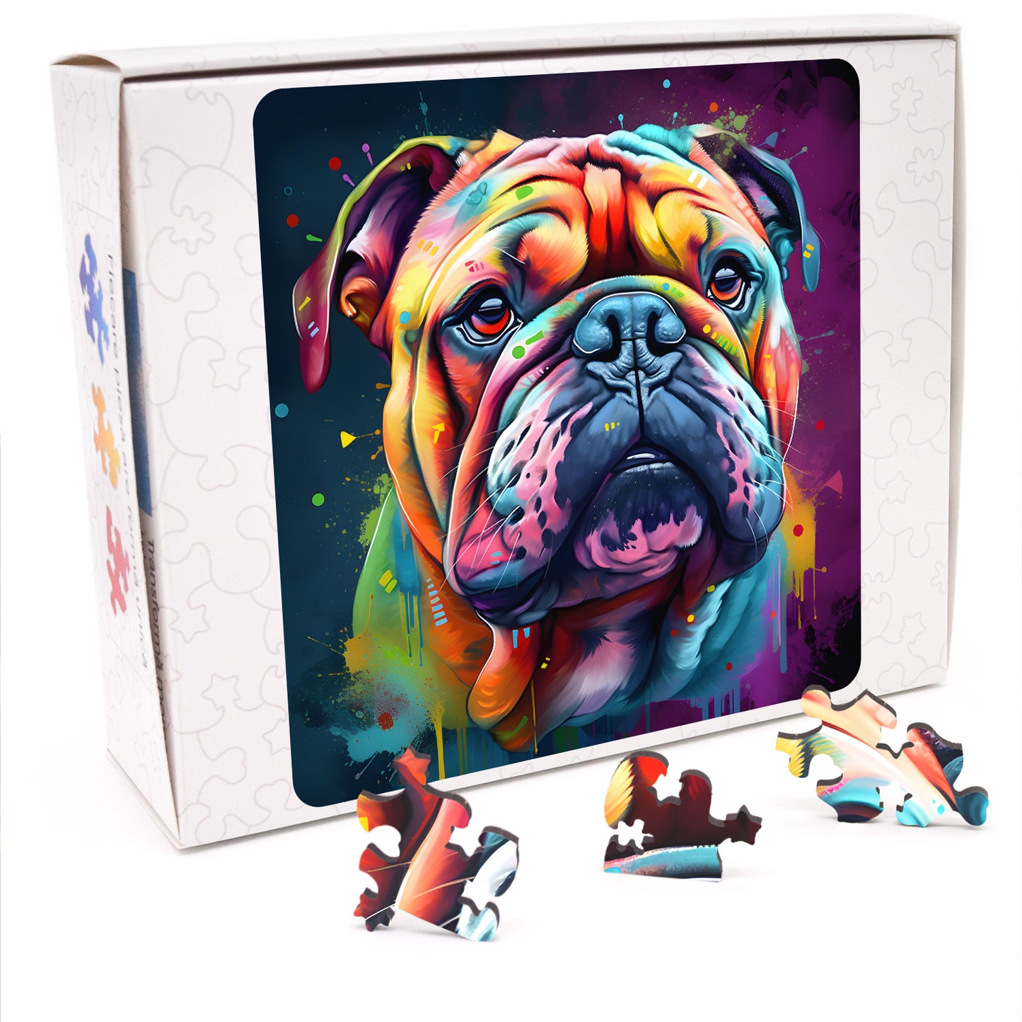 Puzzle cu Caini - Bulldog