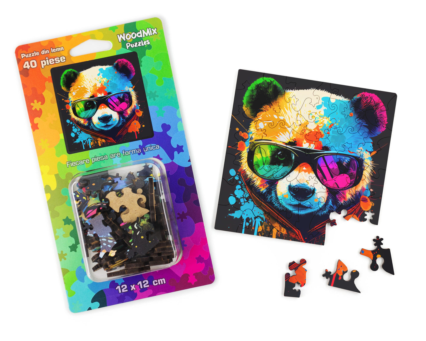 Puzzle cu Animale - Cool Panda