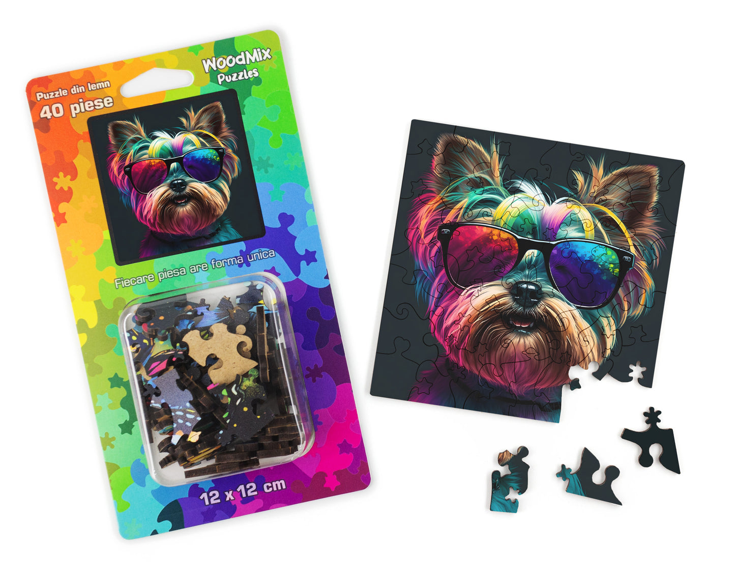 Puzzle cu Animale - Caini - Cool Yorkshire Terrier