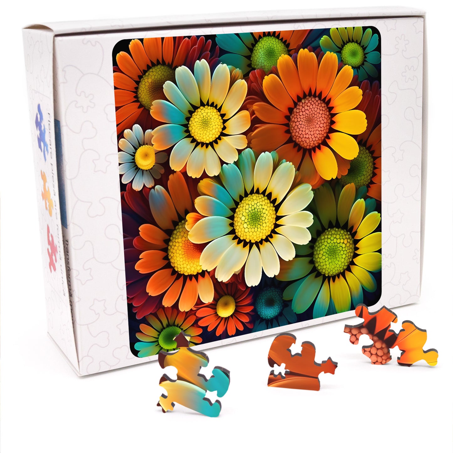 Puzzle cu Flori - Feverfew - 200 piese - 30 x 30 cm