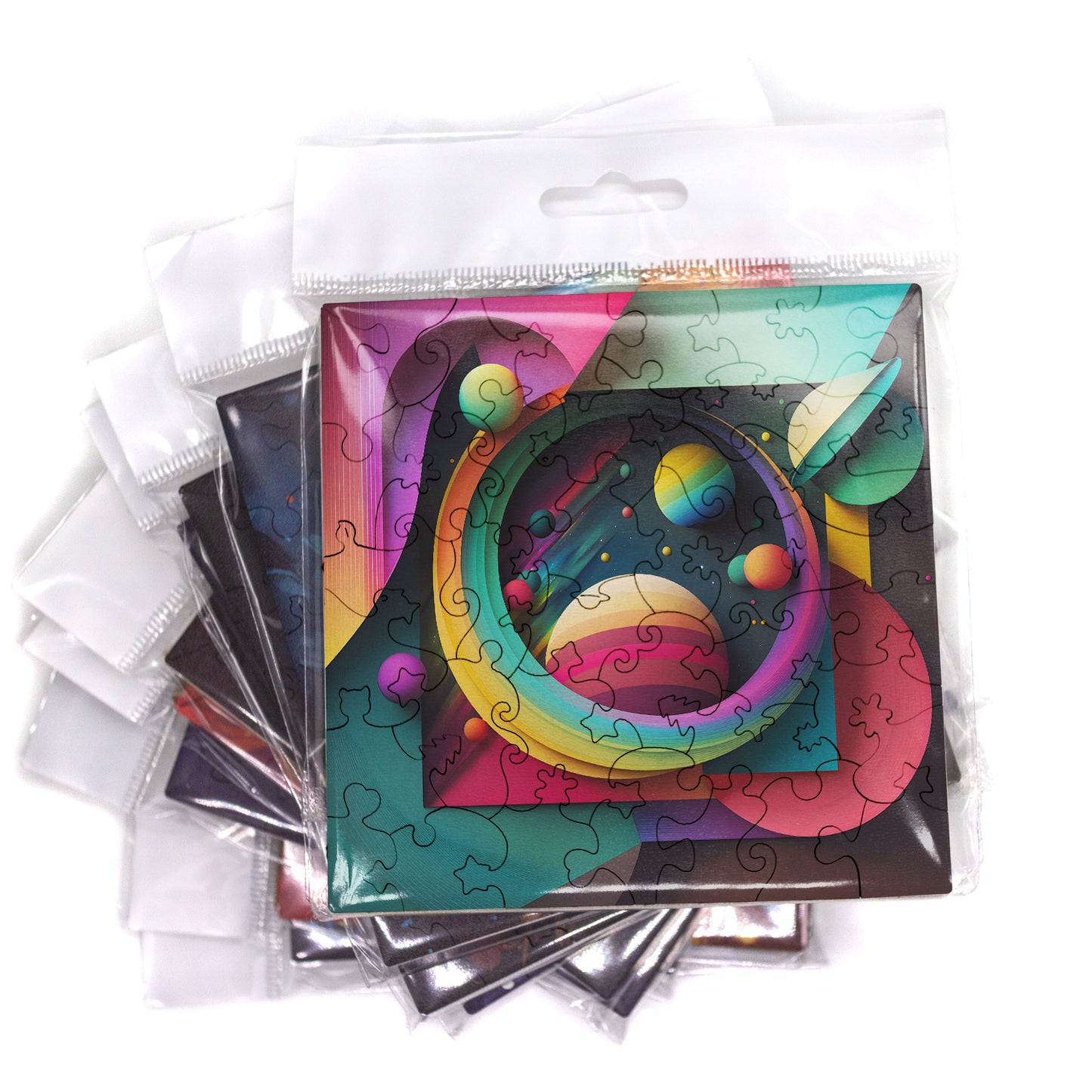 Puzzle Abstract - Galaxy Window