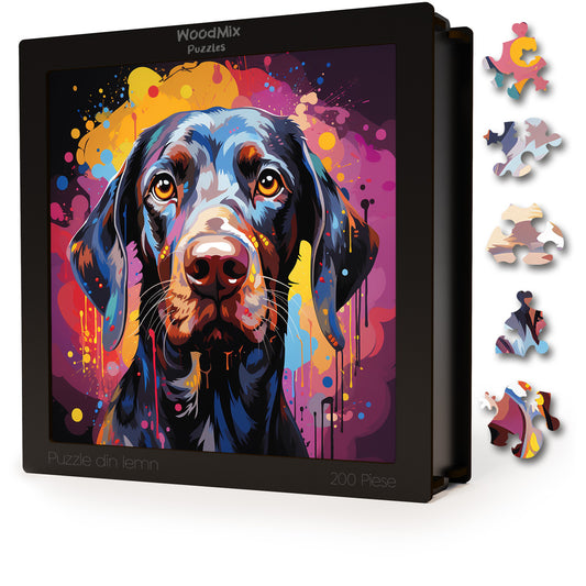 Puzzle cu Animale - Caini - German Shorthaired Pointers 3 - 200 piese - 30 x 30 cm