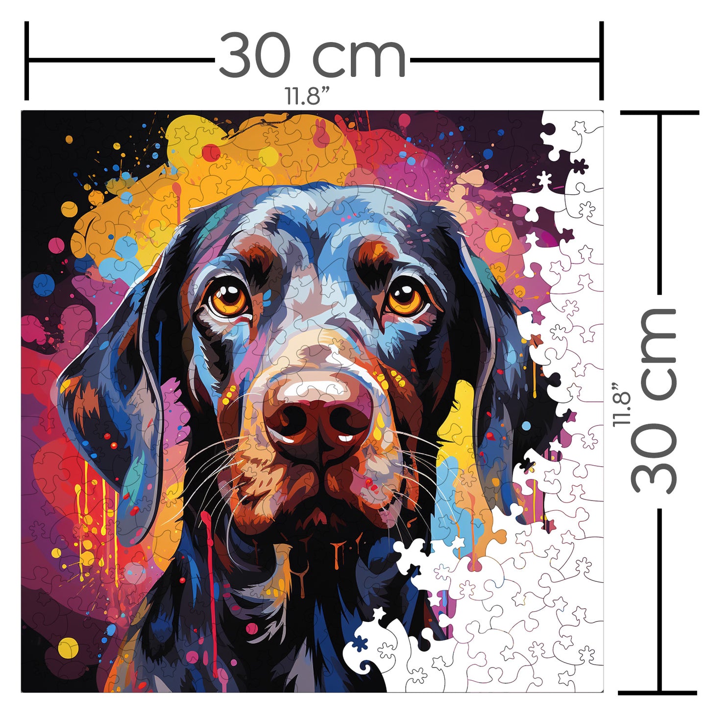 Puzzle cu Animale - Caini - German Shorthaired Pointers 3 - 200 piese - 30 x 30 cm