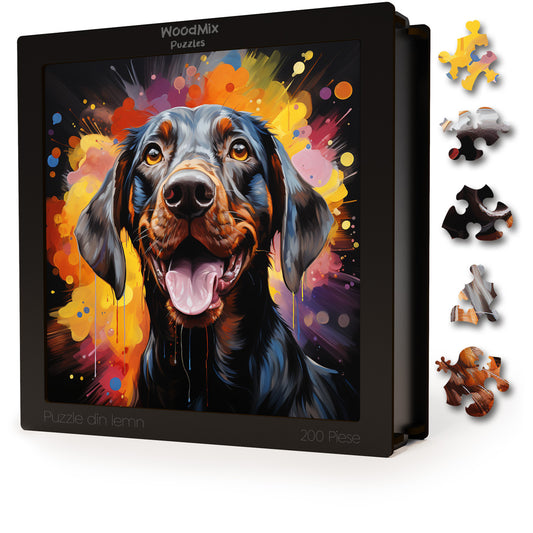 Puzzle cu Animale - Caini - German Shorthaired Pointers 4 - 200 piese - 30 x 30 cm