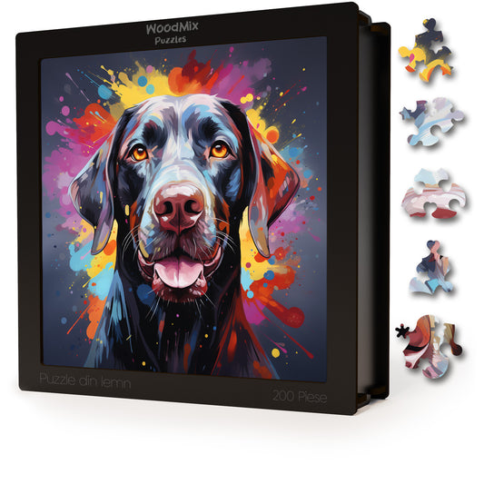 Puzzle cu Animale - Caini - German Shorthaired Pointers 2 - 200 piese - 30 x 30 cm