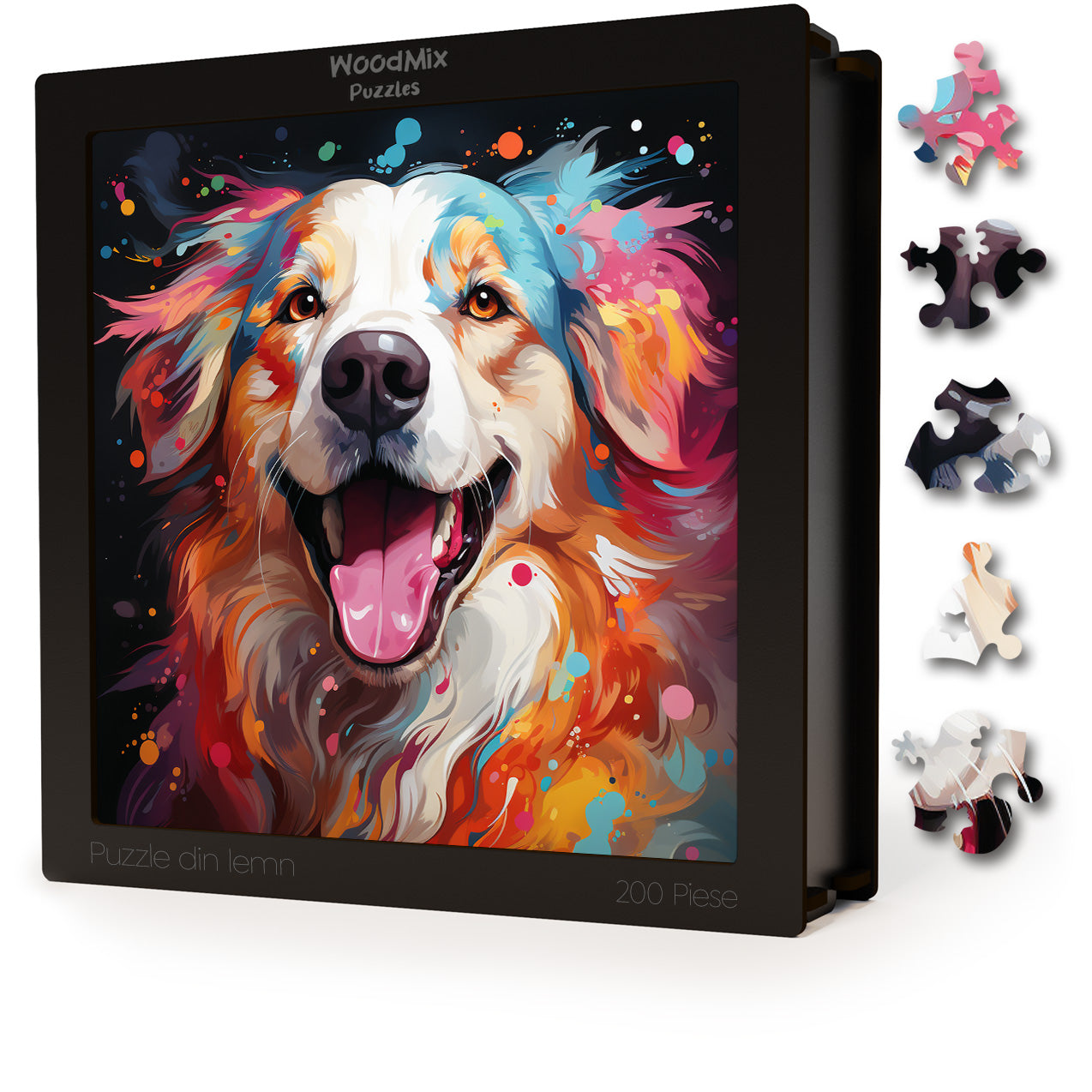 Puzzle cu Animale - Caini - Great Pyrenees 4 - 200 piese - 30 x 30 cm