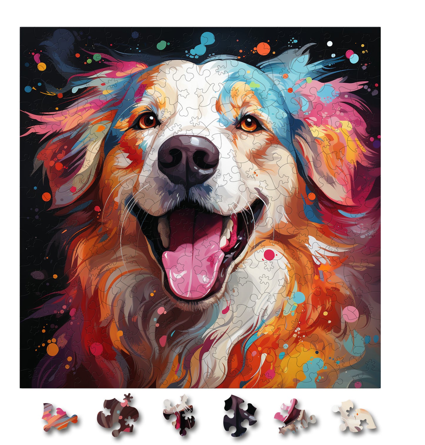 Puzzle cu Animale - Caini - Great Pyrenees 4 - 200 piese - 30 x 30 cm