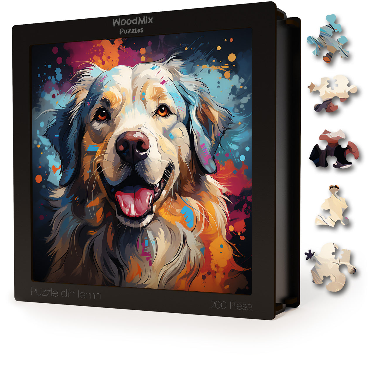 Puzzle cu Animale - Caini - Great Pyrenees 3 - 200 piese - 30 x 30 cm
