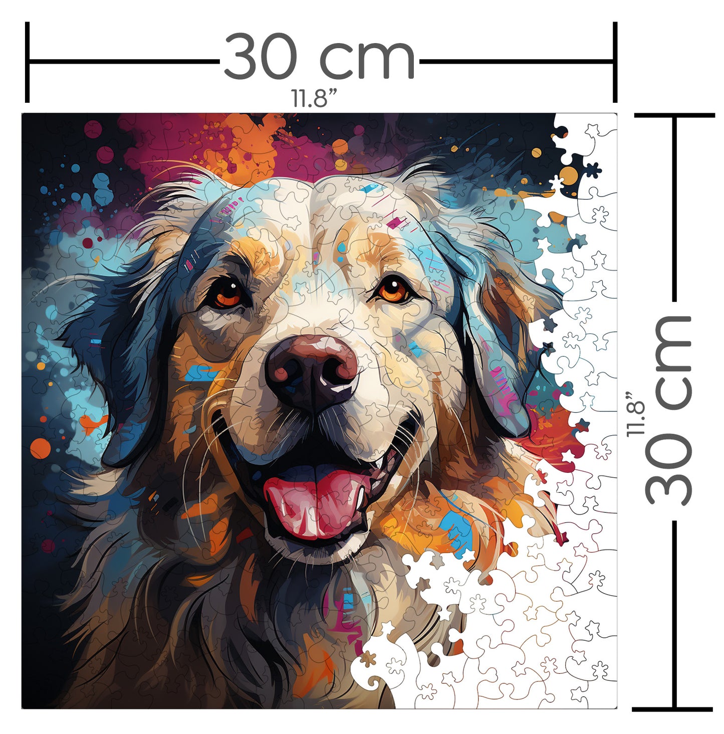 Puzzle cu Animale - Caini - Great Pyrenees 3 - 200 piese - 30 x 30 cm