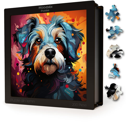 Puzzle cu Animale - Caini - Havanese 2 - 200 piese - 30 x 30 cm