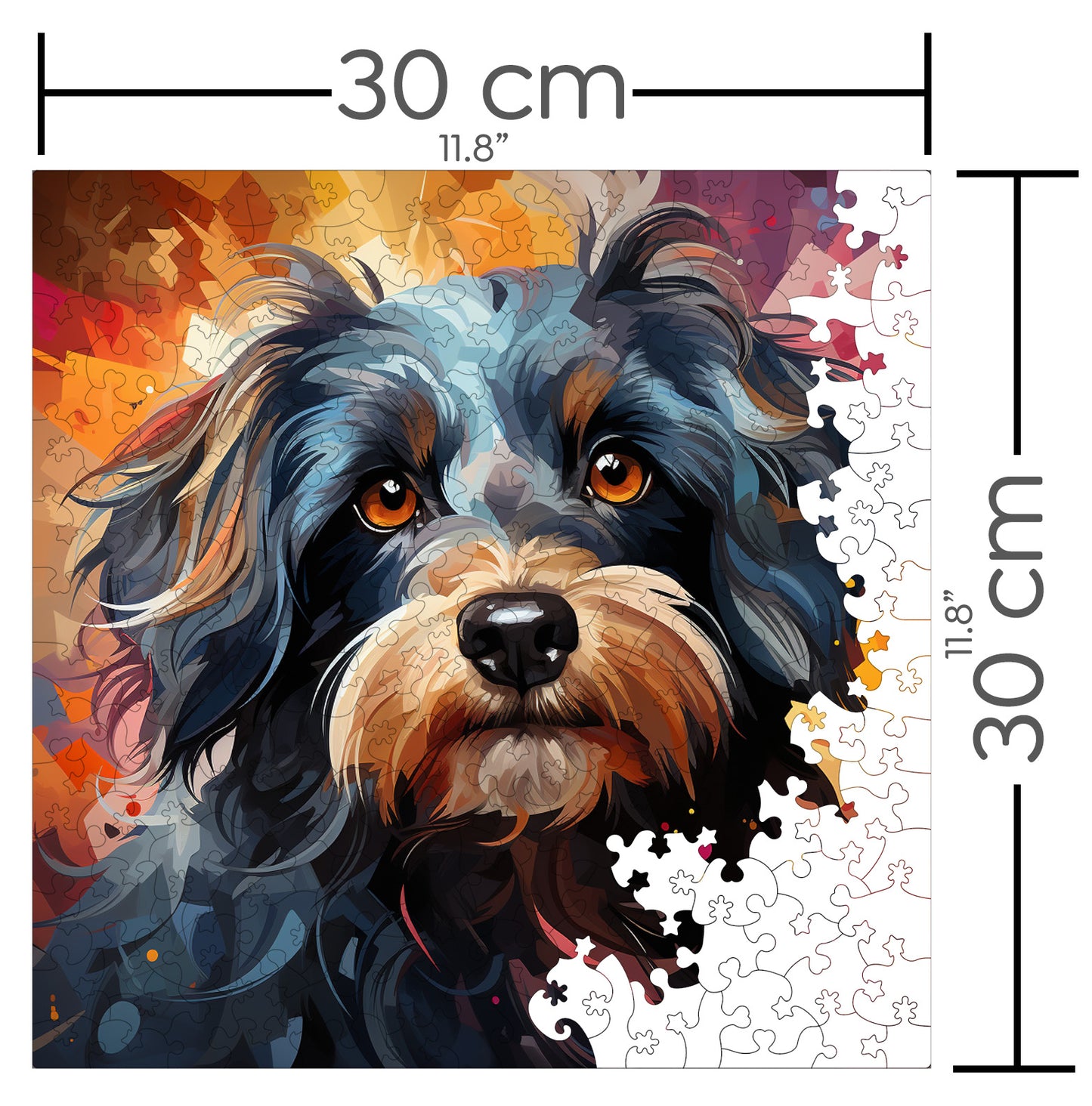 Puzzle cu Animale - Caini - Havanese 3 - 200 piese - 30 x 30 cm