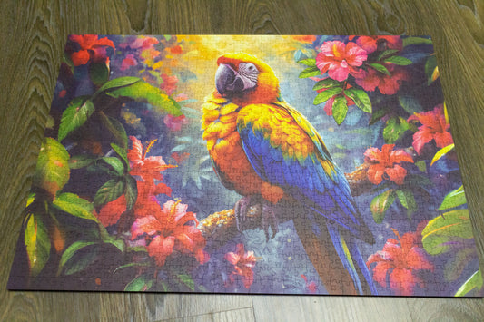 Puzzle cu Animale - Parrot (1000 Piese)