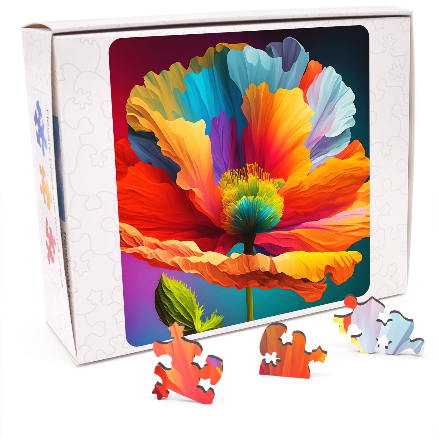 Puzzle cu Flori - Iceland Poppy - 200 piese - 30 x 30 cm