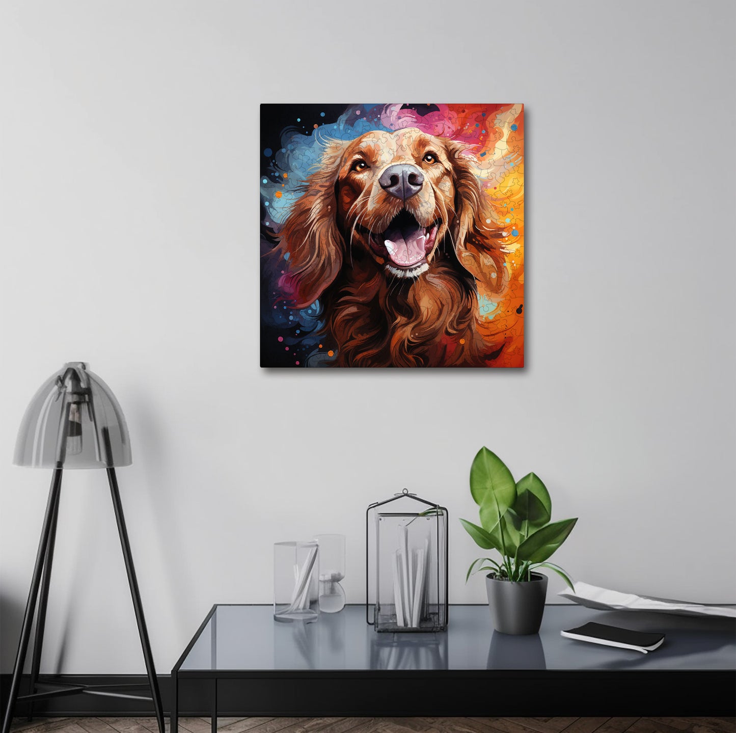 Puzzle cu Animale - Caini - Irish Setter 3 - 200 piese - 30 x 30 cm