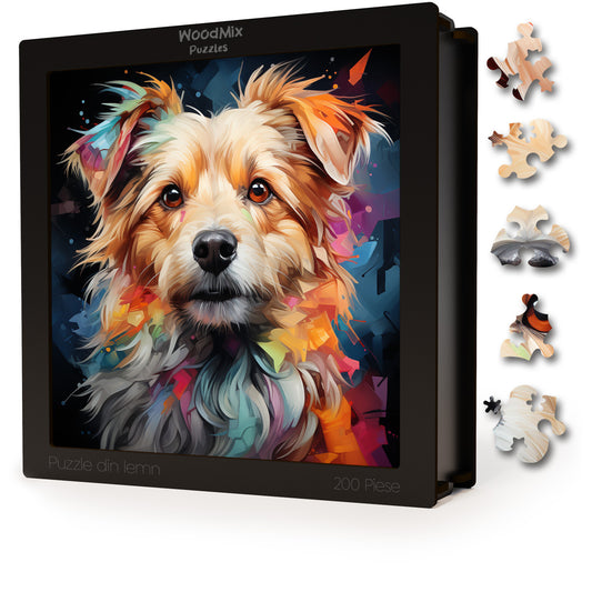 Puzzle cu Animale - Caini - Keeshonden 3 - 200 piese - 30 x 30 cm