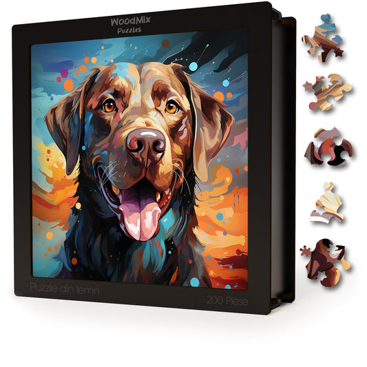 Puzzle cu Animale - Caini - Labrador Retriever 2 - 200 piese - 30 x 30 cm