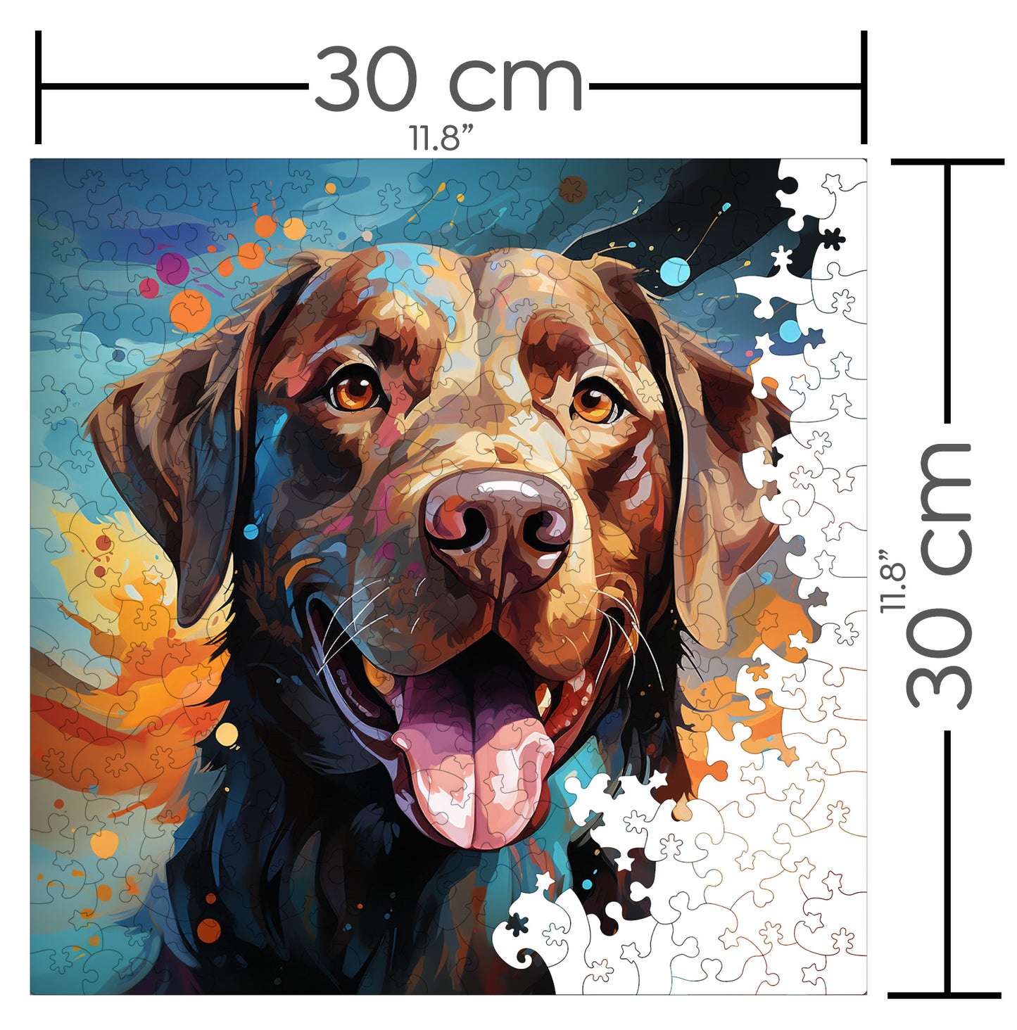 Puzzle cu Animale - Caini - Labrador Retriever 2 - 200 piese - 30 x 30 cm