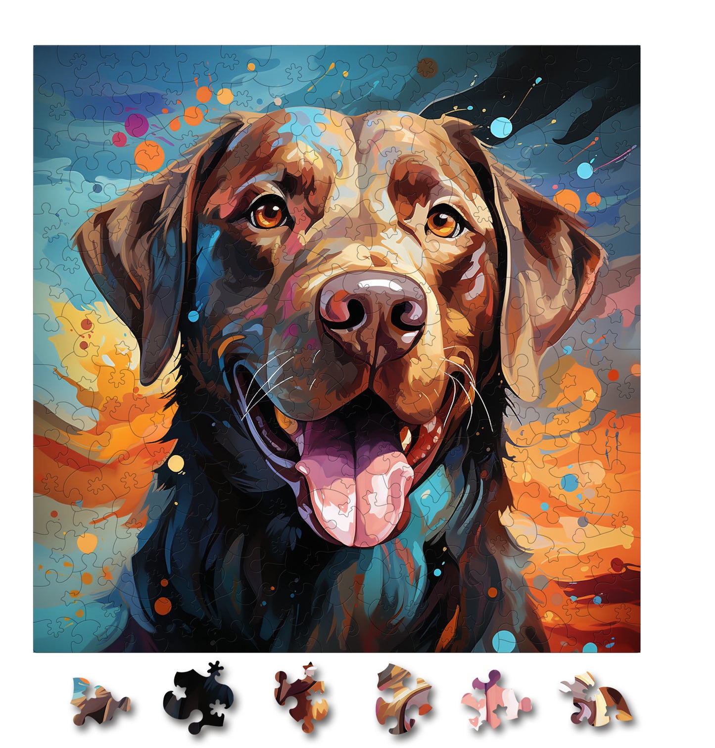 Puzzle cu Animale - Caini - Labrador Retriever 2 - 200 piese - 30 x 30 cm