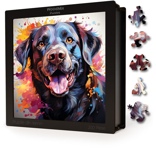 Puzzle cu Animale - Caini - Labrador Retriever 4 - 200 piese - 30 x 30 cm