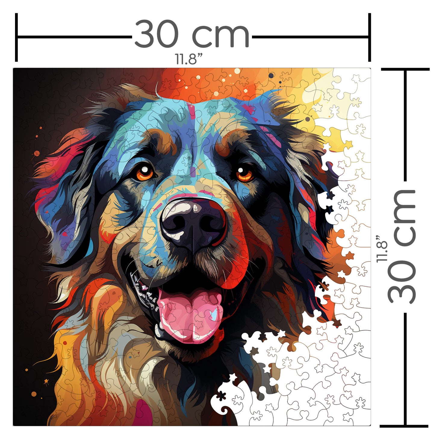 Puzzle cu Animale - Caini - Leonberger 3 - 200 piese - 30 x 30 cm