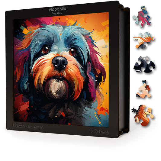 Puzzle cu Animale - Caini - Lhasa Apso 1 - 200 piese - 30 x 30 cm