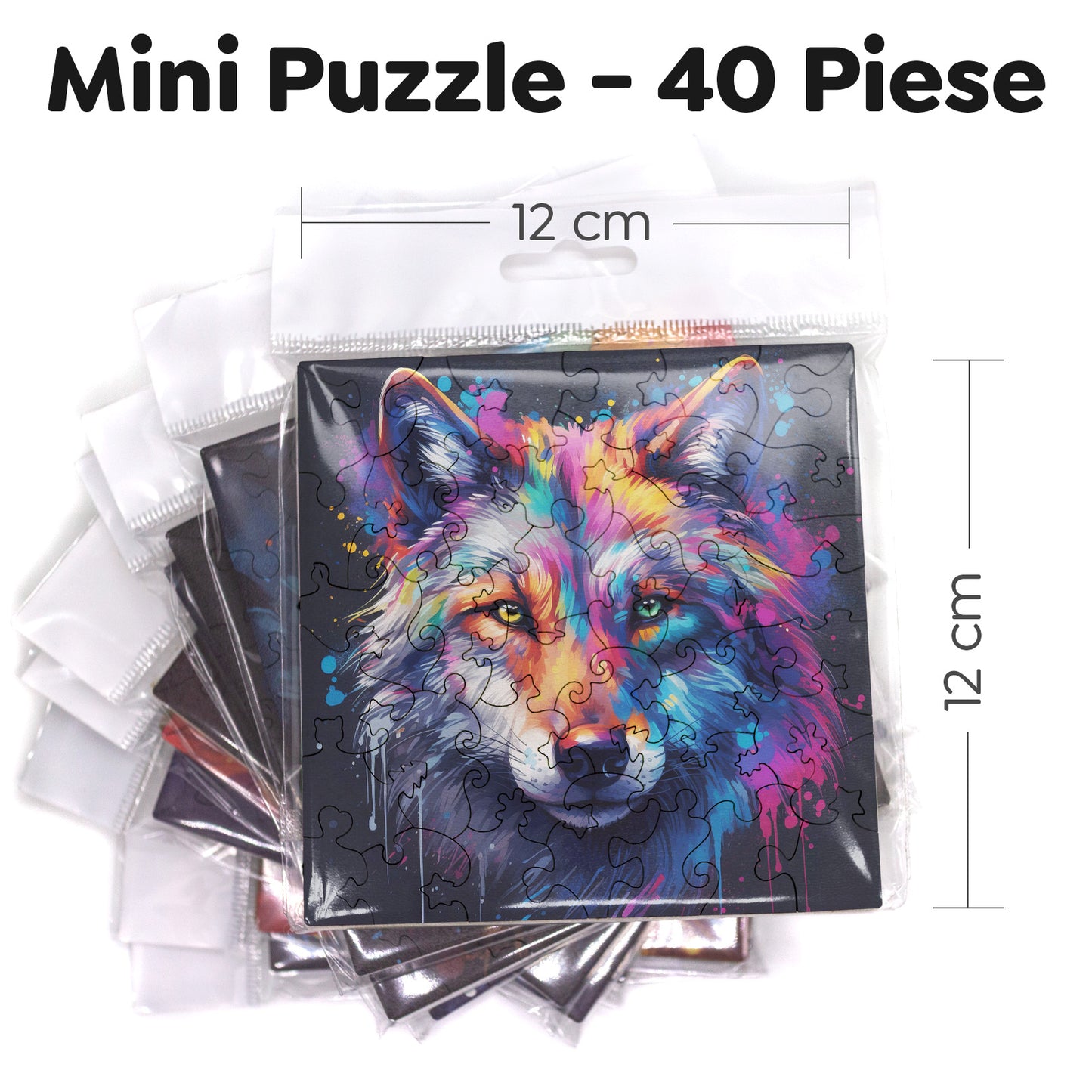 Puzzle cu Animale - Lup 1