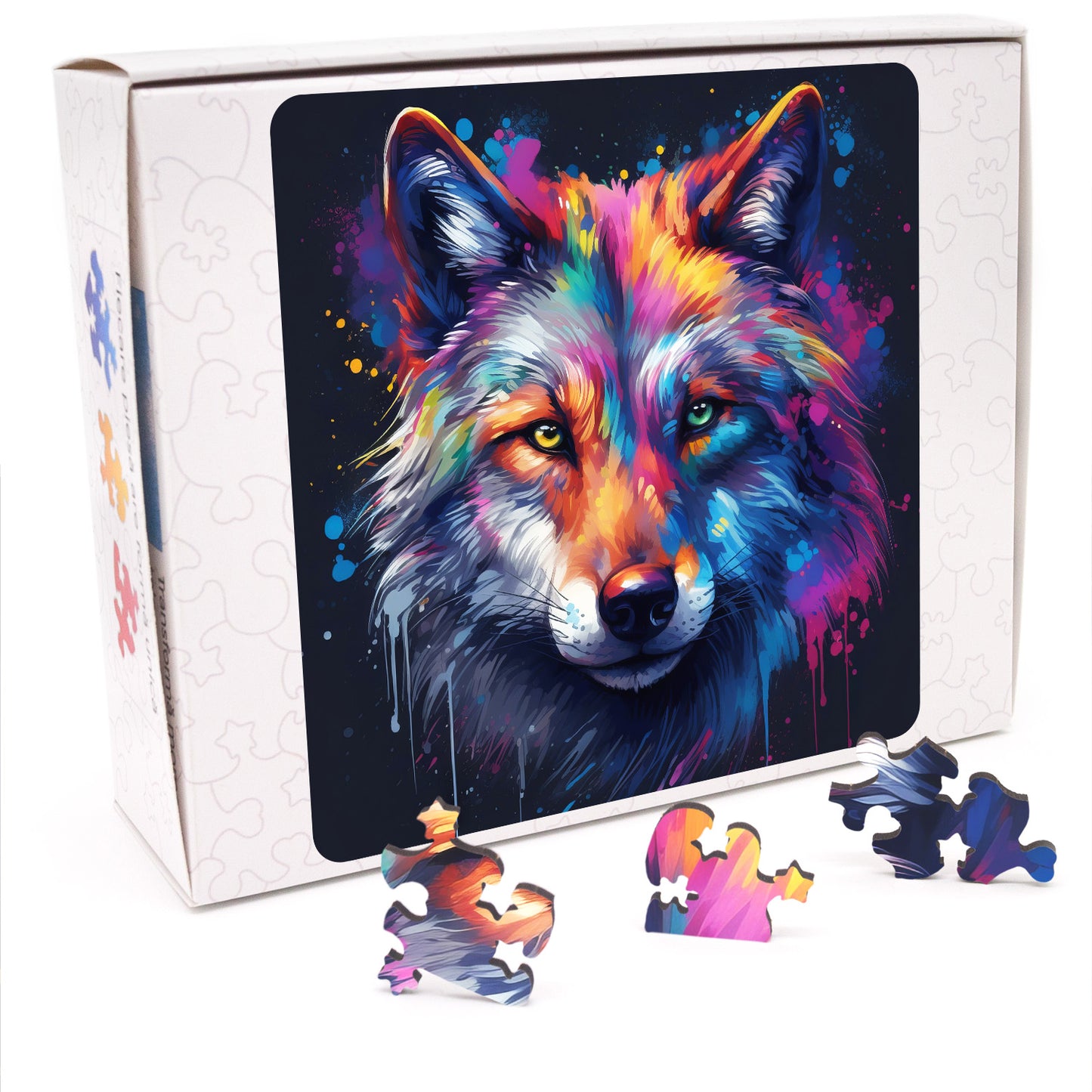 Puzzle cu Animale - Lup 1