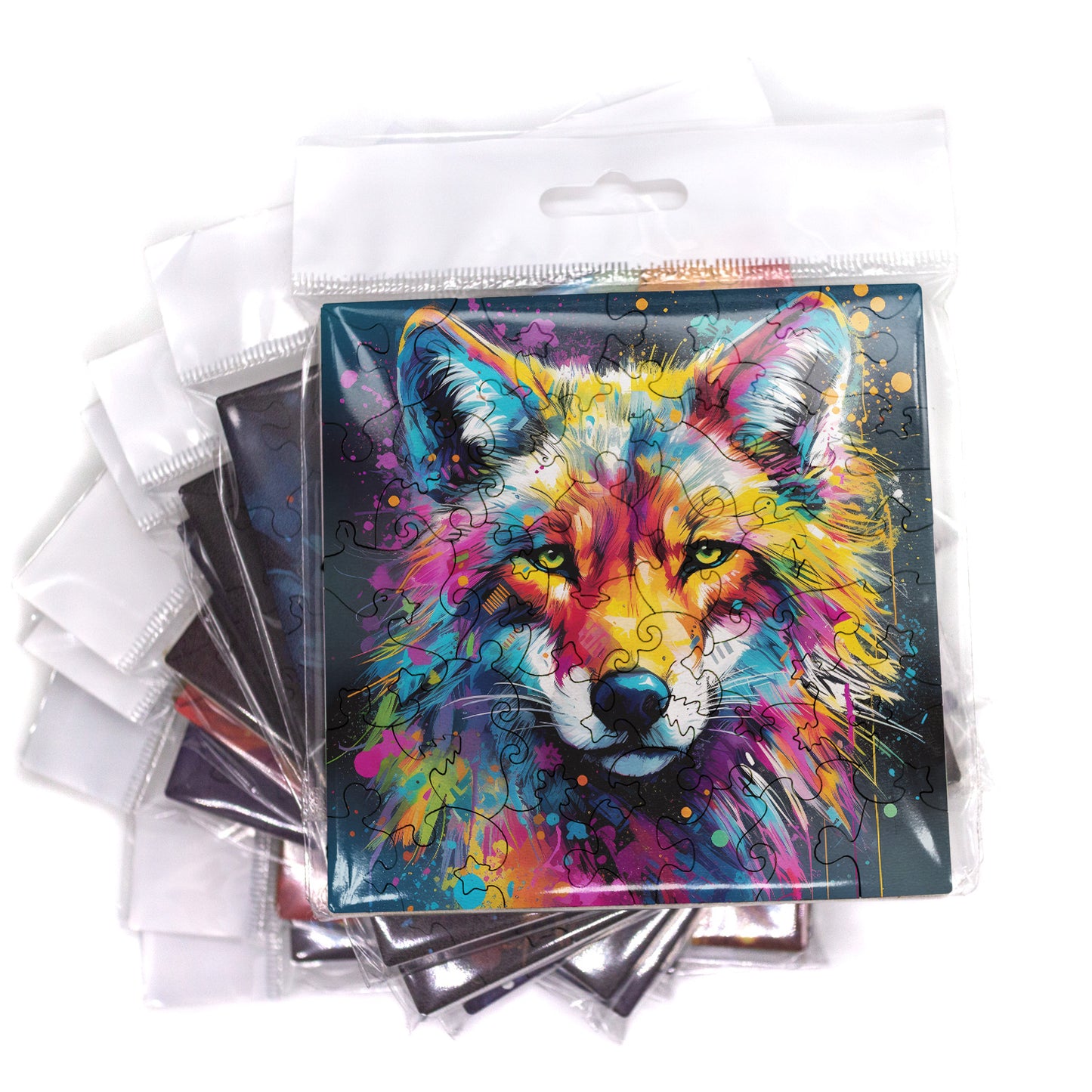 Puzzle cu Animale - Lup 2