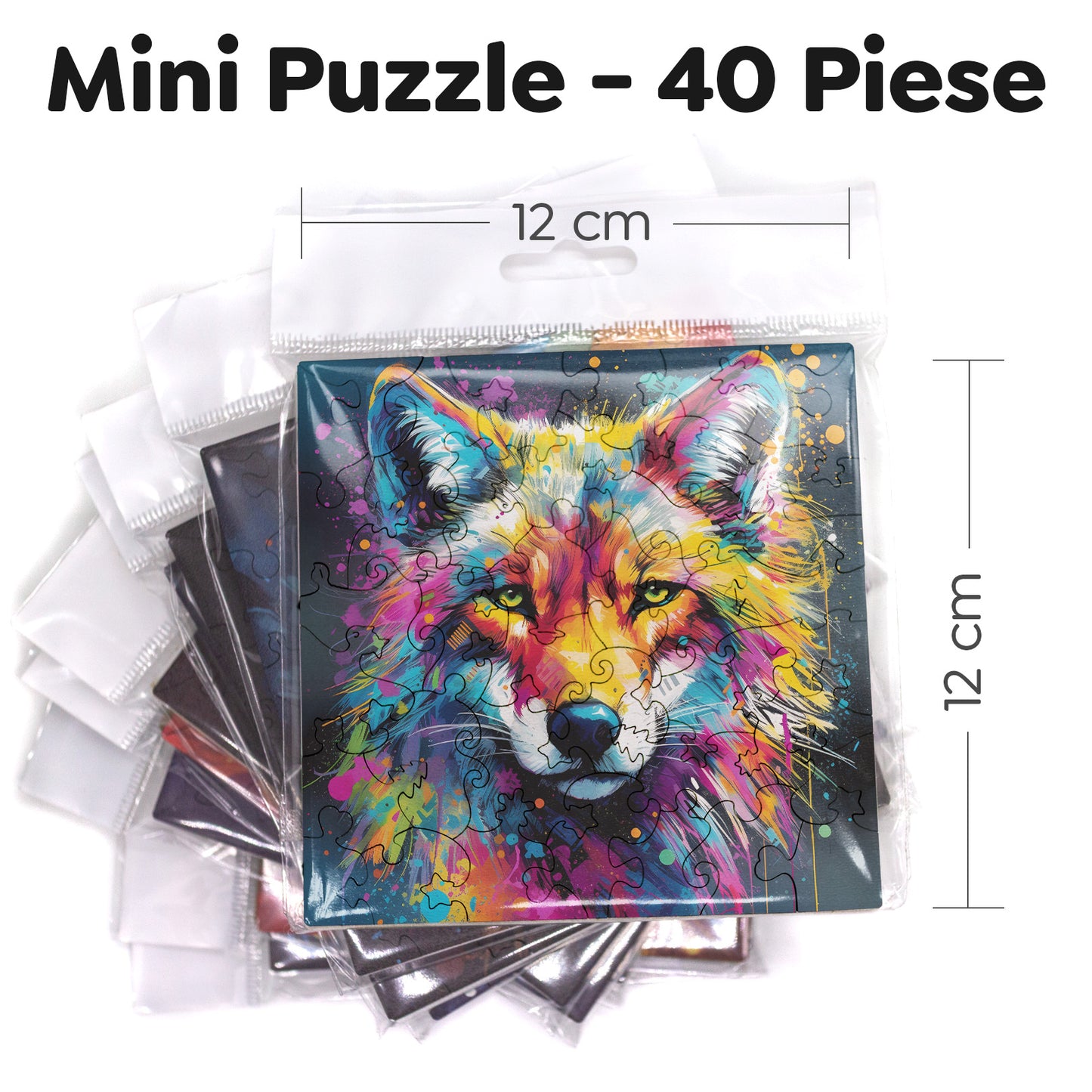 Puzzle cu Animale - Lup 2