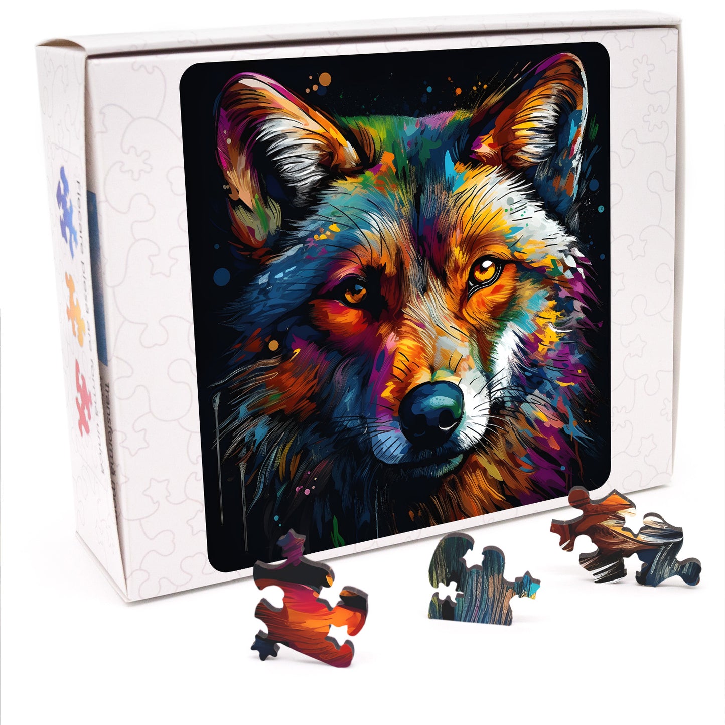 Puzzle cu Animale - Lup 3