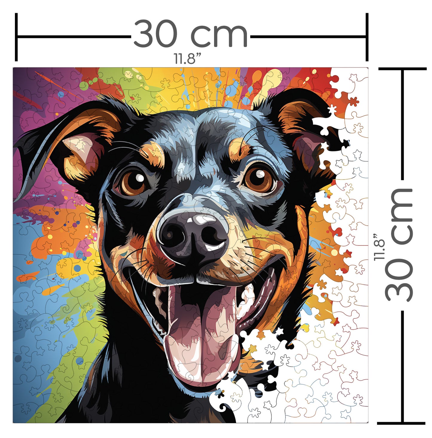Puzzle cu Animale - Caini - Miniature Pinscher 1 - 200 piese - 30 x 30 cm