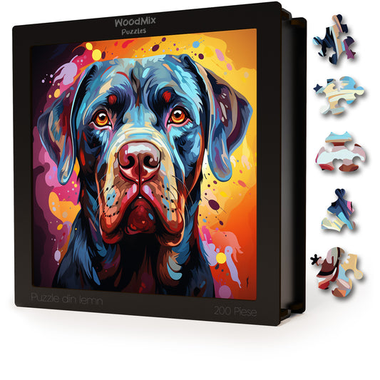 Puzzle cu Animale - Caini - Neapolitan Mastiff 4 - 200 piese - 30 x 30 cm