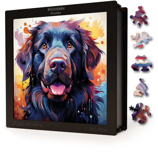 Puzzle cu Animale - Caini - Newfoundland 2 - 200 piese - 30 x 30 cm