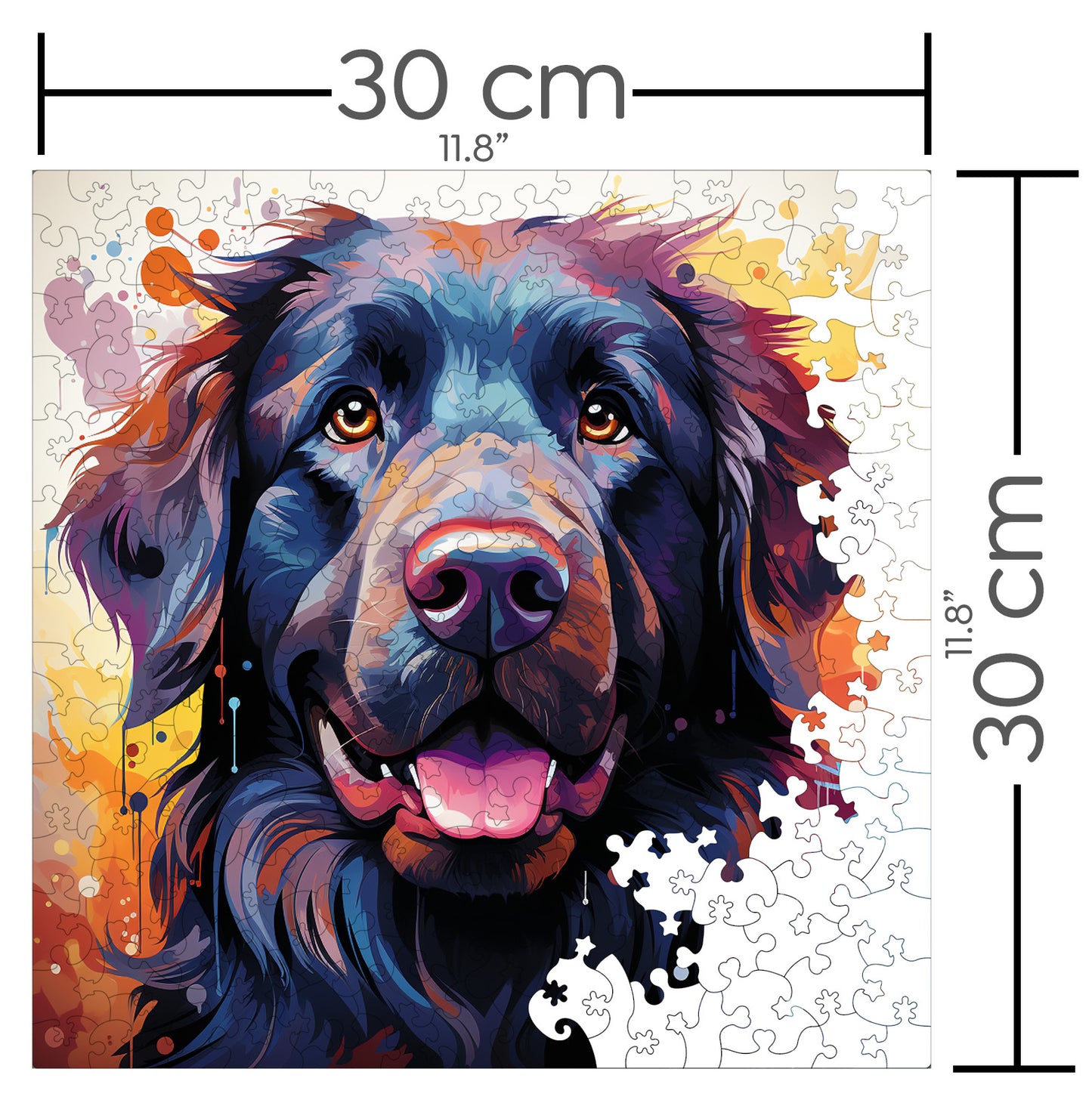 Puzzle cu Animale - Caini - Newfoundland 2 - 200 piese - 30 x 30 cm