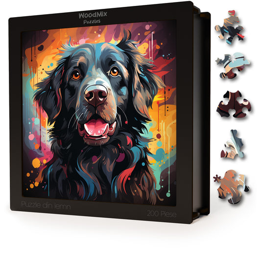 Puzzle cu Animale - Caini - Newfoundland 1 - 200 piese - 30 x 30 cm