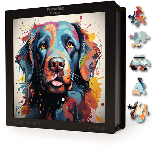 Puzzle cu Animale - Caini - Newfoundland 4 - 200 piese - 30 x 30 cm