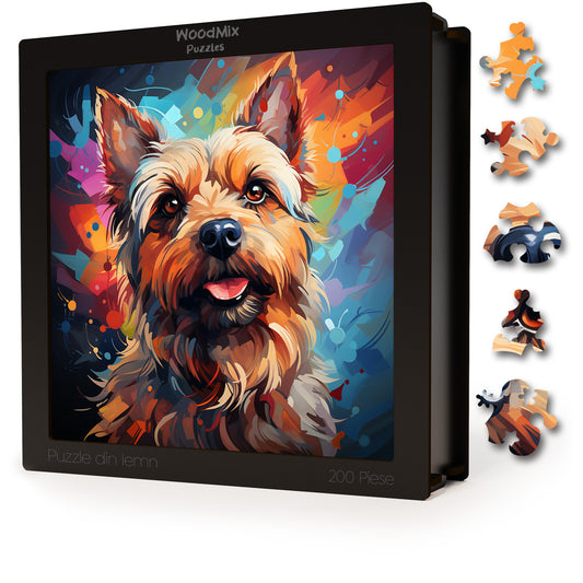 Puzzle cu Animale - Caini - Norwich Terrier 2 - 200 piese - 30 x 30 cm