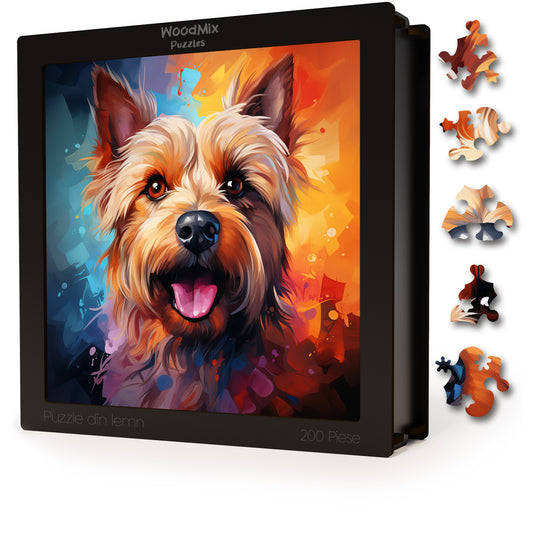 Puzzle cu Animale - Caini - Norwich Terrier 1 - 200 piese - 30 x 30 cm