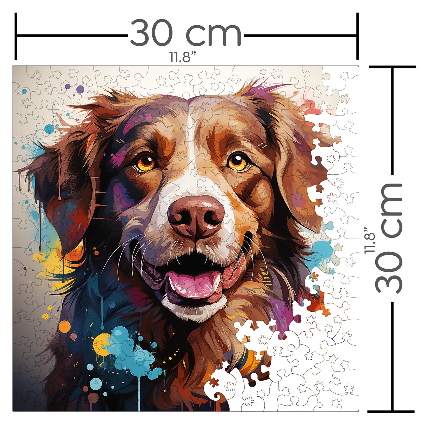 Puzzle cu Animale - Caini - Nova Scotia Duck Tolling Retrieve 2 - 200 piese - 30 x 30 cm