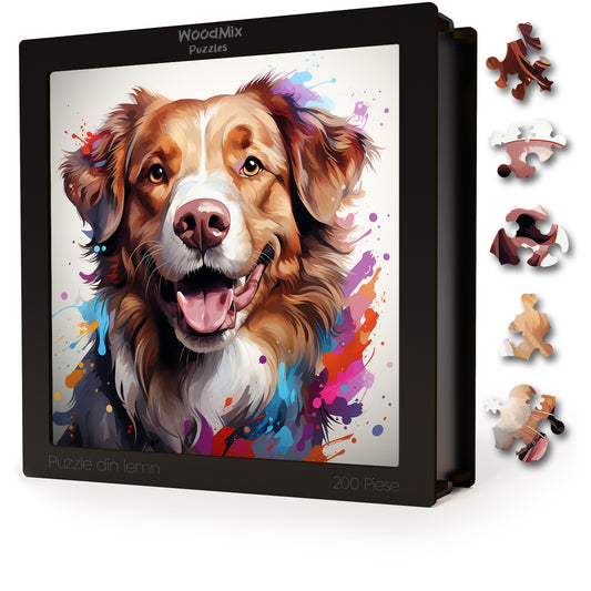 Puzzle cu Animale - Caini - Nova Scotia Duck Tolling Retrieve 1 - 200 piese - 30 x 30 cm