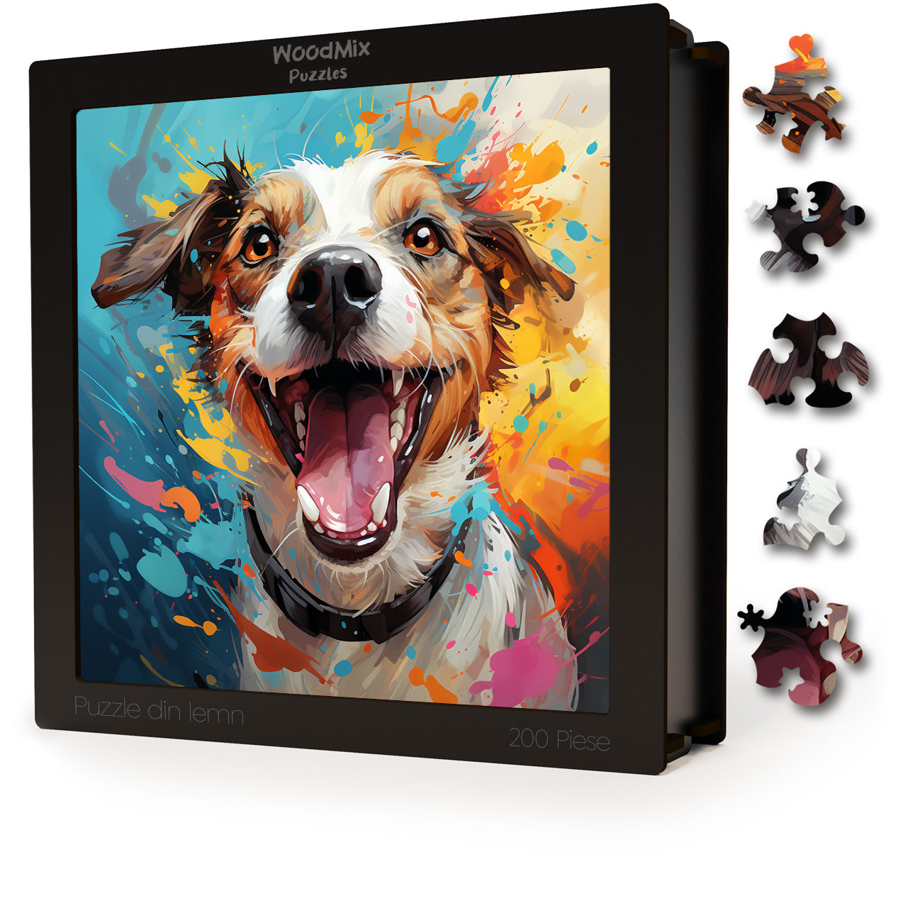 Puzzle cu Animale - Caini - Parson Russell Terrier 1 - 200 piese - 30 x 30 cm