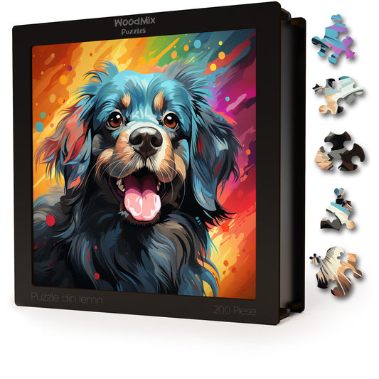 Puzzle cu Animale - Caini - Pekingese 3 - 200 piese - 30 x 30 cm