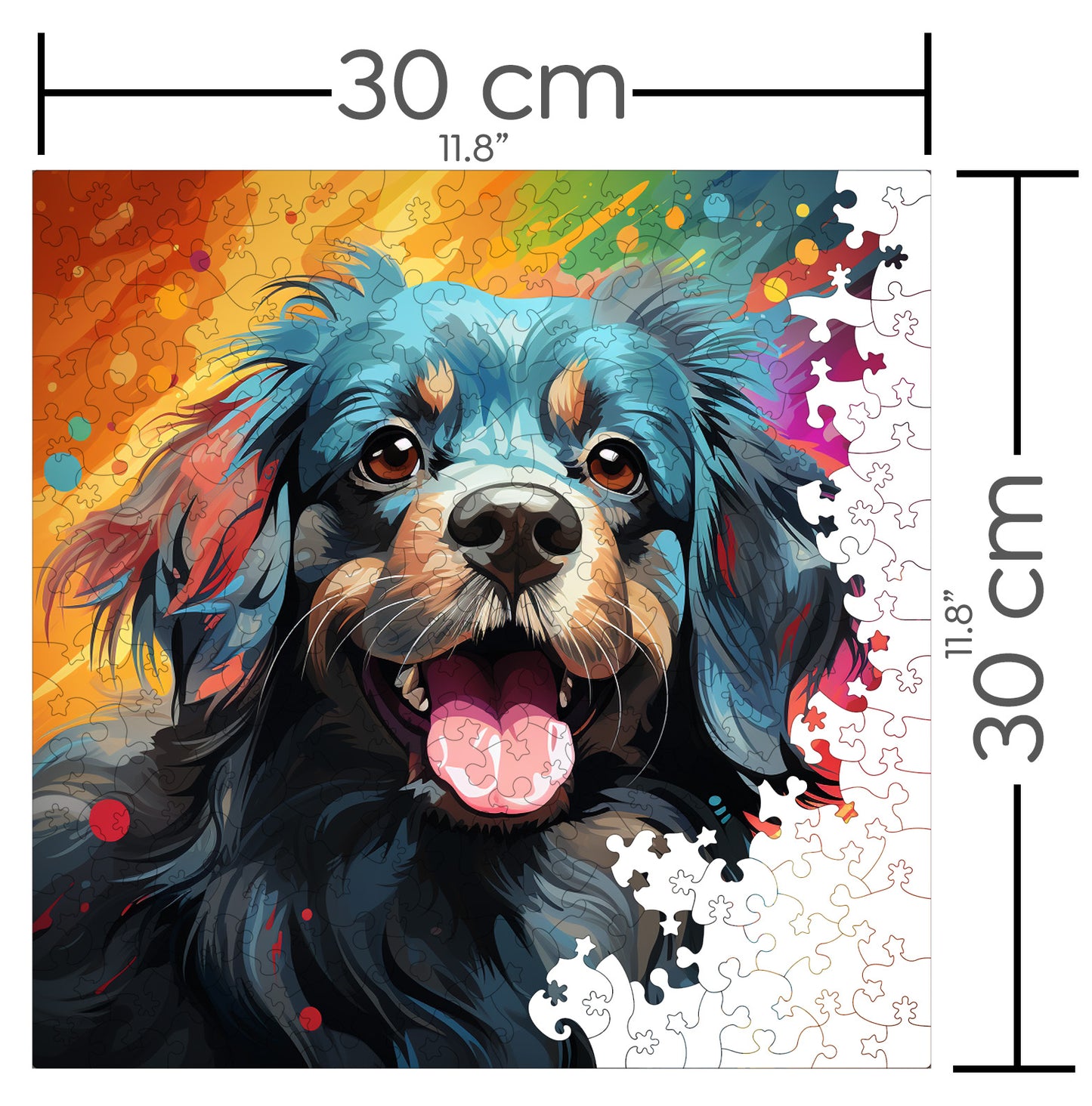 Puzzle cu Animale - Caini - Pekingese 3 - 200 piese - 30 x 30 cm