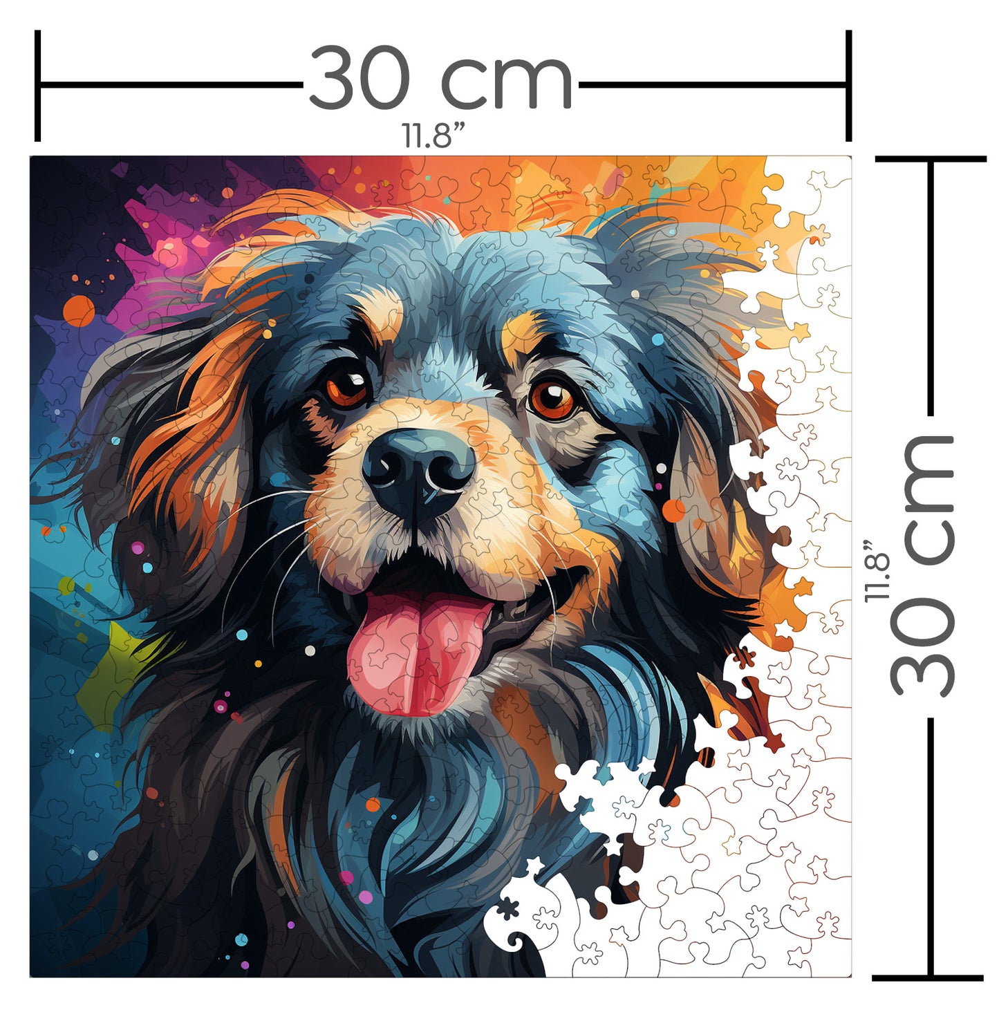 Puzzle cu Animale - Caini - Pekingese 1 - 200 piese - 30 x 30 cm