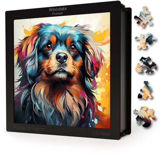 Puzzle cu Animale - Caini - Pekingese 2 - 200 piese - 30 x 30 cm